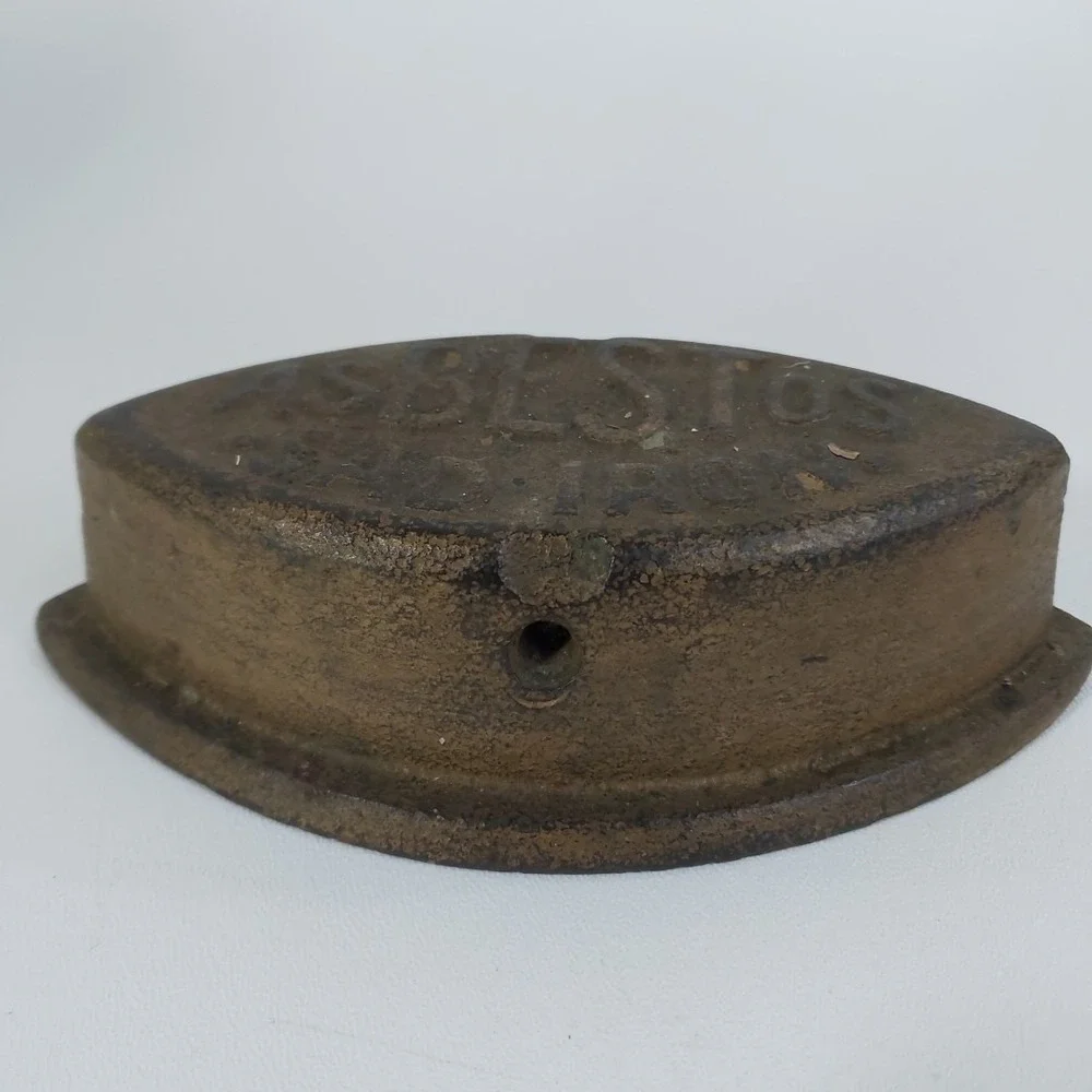 Antique Cast Iron Asbestos Sad Iron Door Stop / Paper Weight (No Handle) Vintage